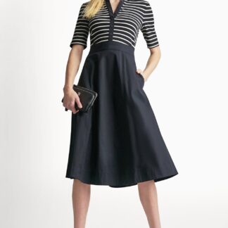 FIT & FLARE MIDI SHIRT DRESS
