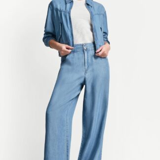 HIGH-RISE TENCEL WIDE LEG TROUSER JEAN
