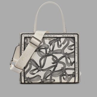 MAYBELLE SATCHEL WITH BOW PRINT