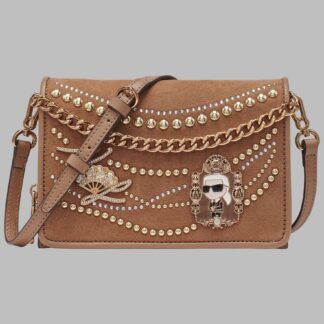 LOURDES SUEDE FLAP CROSSBODY