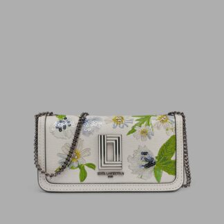 KOSETTE FLORAL EMBROIDERED SHOULDER BAG