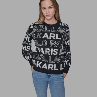 LOGO EMBELLISHED SWEATER