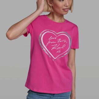 COTTON JERSEY LOVE FROM PARIS TEE