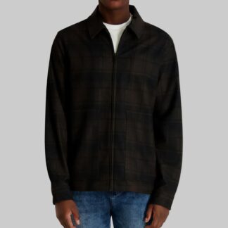 LONG SLEEVE ZIP FRONT SHIRT JACKET