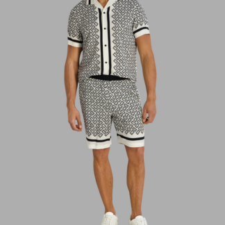 DOUBLE L PRINT KNIT SHORTS